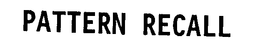 PATTERN RECALL trademark