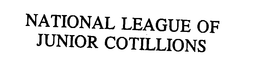 NATIONAL LEAGUE OF JUNIOR COTILLIONS trademark