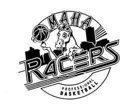 OMAHA RACERS PROFESSIONAL BASKETBALL trademark