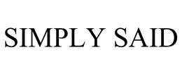 SIMPLY SAID trademark
