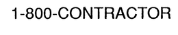 1-800-CONTRACTOR trademark