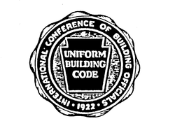 UNIFORM BUILDING CODE INTERNATIONAL CONFERENCE OF BUILDING OFFICIALS 1922 trademark