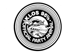 KLOS 95 1/2 OFFICIAL PARTY ANIMAL trademark