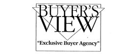 BUYER'S VIEW "EXCLUSIVE BUYER AGENCY" trademark