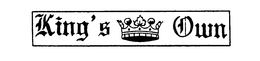 KING'S OWN trademark