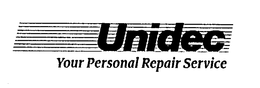 UNIDEC YOUR PERSONAL REPAIR SERVICE trademark