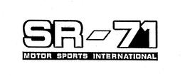 SR-71 MOTOR SPORTS INTERNATIONAL trademark