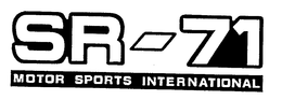 SR-71 MOTOR SPORTS INTERNATIONAL trademark