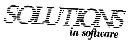 SOLUTIONS IN SOFTWARE trademark