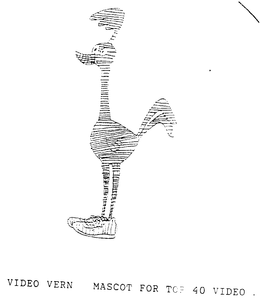 VIDEO VERN MASCOT FOR TOP 40 VIDEO EXPRESS trademark