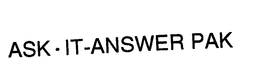 ASK IT-ANSWER PAK trademark