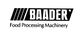 BAADER FOOD PROCESSING MACHINERY trademark