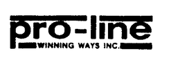 PRO-LINE WINNING WAYS INC. trademark
