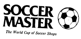 SOCCER MASTER THE WORLD CUP OF SOCCER SHOPS trademark