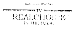 FINALLY... THERE'S REALCHOICE trademark