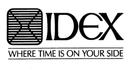 IDEX WHERE TIME IS ON YOUR SIDE trademark