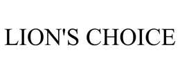 LION'S CHOICE trademark