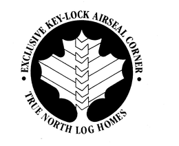 EXCLUSIVE KEY-LOCK AIRSEAL CORNER TRUE NORTH LOG HOMES trademark