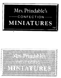 MRS. PRINDABLE'S CONFECTION MINIATURES trademark