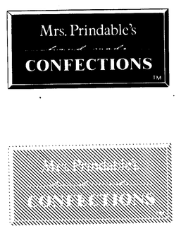 MRS. PRINDABLE'S HAND-MADE CONFECTIONS trademark