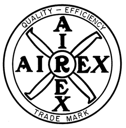 AIREX QUALITY - EFFICIENCY TRADE MARK trademark
