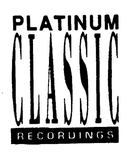 PLATINUM CLASSIC RECORDING trademark
