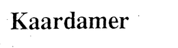 KAARDAMER trademark