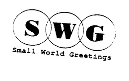 SWG SMALL WORLD GREETINGS trademark