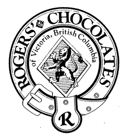 R ROGERS' CHOCOLATES OF VICTORIA, BRITISH COLUMBIA trademark