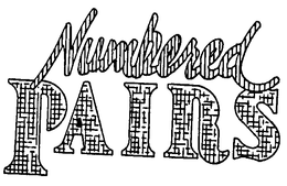 NUMBERED PAIRS trademark