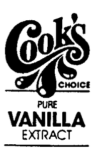 COOK'S CHOICE PURE VANILLA EXTRACT trademark