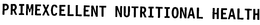 PRIMEXCELLENT NUTRITIONAL HEALTH trademark