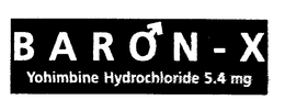 BARON-X YOHIMBINE HYDROCHL-ORIDE 5.4MG trademark