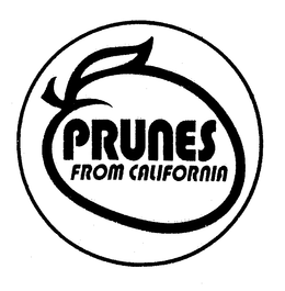 PRUNES FROM CALIFORNIA trademark