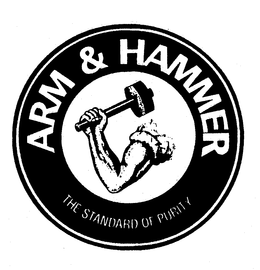 ARM & HAMMER THE STANDARD OF PURITY trademark