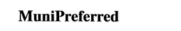 MUNIPREFERRED trademark