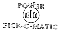 POWER DELCO PICK-O-MATIC trademark