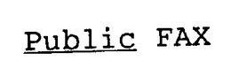 PUBLIC FAX trademark