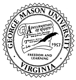 GEORGE MASON UNIVERSITY VIRGINIA FREEDOM AND LEARNING trademark