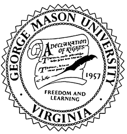 GEORGE MASON UNIVERSITY VIRGINIA FREEDOM AND LEARNING trademark