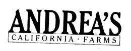 ANDREA'S CALIFORNIA FARM trademark