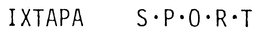 IXTAPA S.P.O.R.T trademark