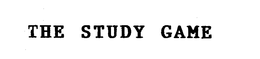 THE STUDY GAME trademark