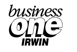 BUSINESS ONE IRWIN trademark