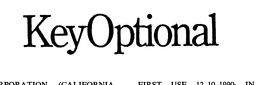 KEYOPTIONAL trademark
