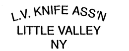 L.V. KNIFE ASS'N LITTLE VALLEY NY trademark