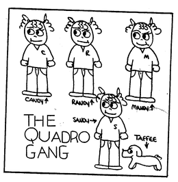 THE QUADRO GANG CANDY RANDY MANDY SANDY TAFFEE trademark