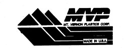 MVP MT. VERNON PLASTICS CORP. MADE IN U.S.A. trademark