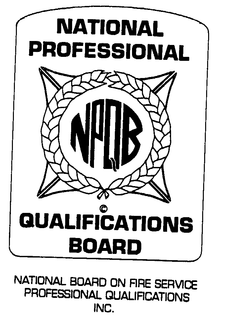 NPQB NATIONAL PROFESSIONAL QUALIFICATIONS BOARD NATIONAL BOARD ON FIRE SERVICE PROFESSIONAL QUALIFICATIONS INC. trademark