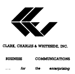 CLARK, CHARLES & WHITESIDE, INC. BUSINESS COMMUNICATIONS ... FOR THE ENTERPRISING trademark